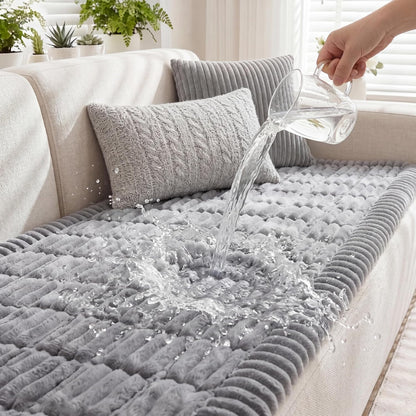 Waterproof Flannel Dog Couch Cover, 27.6" x 59", Light Gray