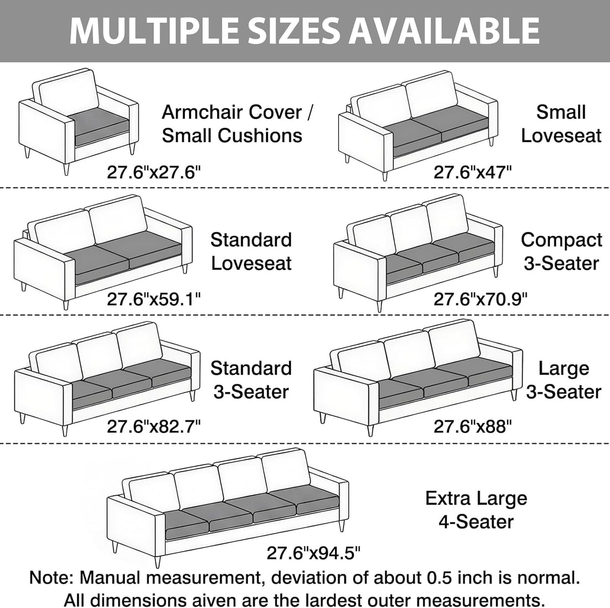 Waterproof Flannel Dog Couch Cover, 27.6" x 59", Light Gray