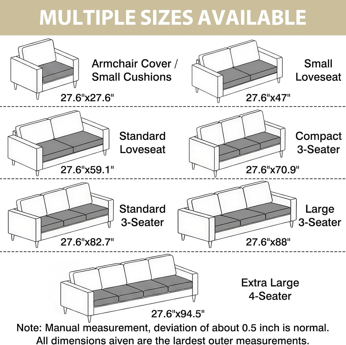 Waterproof Flannel Dog Couch Cover, 27.6" x 59", Light Gray