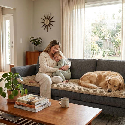 Waterproof Flannel Dog Couch Cover, 27.6" x 59", Light Gray