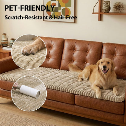 Waterproof Flannel Dog Couch Cover, 27.6" x 59", Light Gray