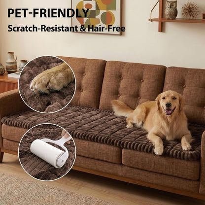 Waterproof Flannel Dog Couch Cover, 27.6" x 59", Light Gray