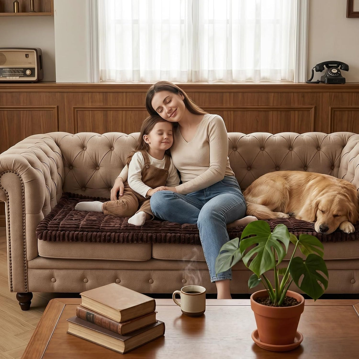 Waterproof Flannel Dog Couch Cover, 27.6" x 59", Light Gray
