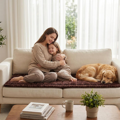 Waterproof Flannel Dog Couch Cover, 27.6" x 59", Light Gray