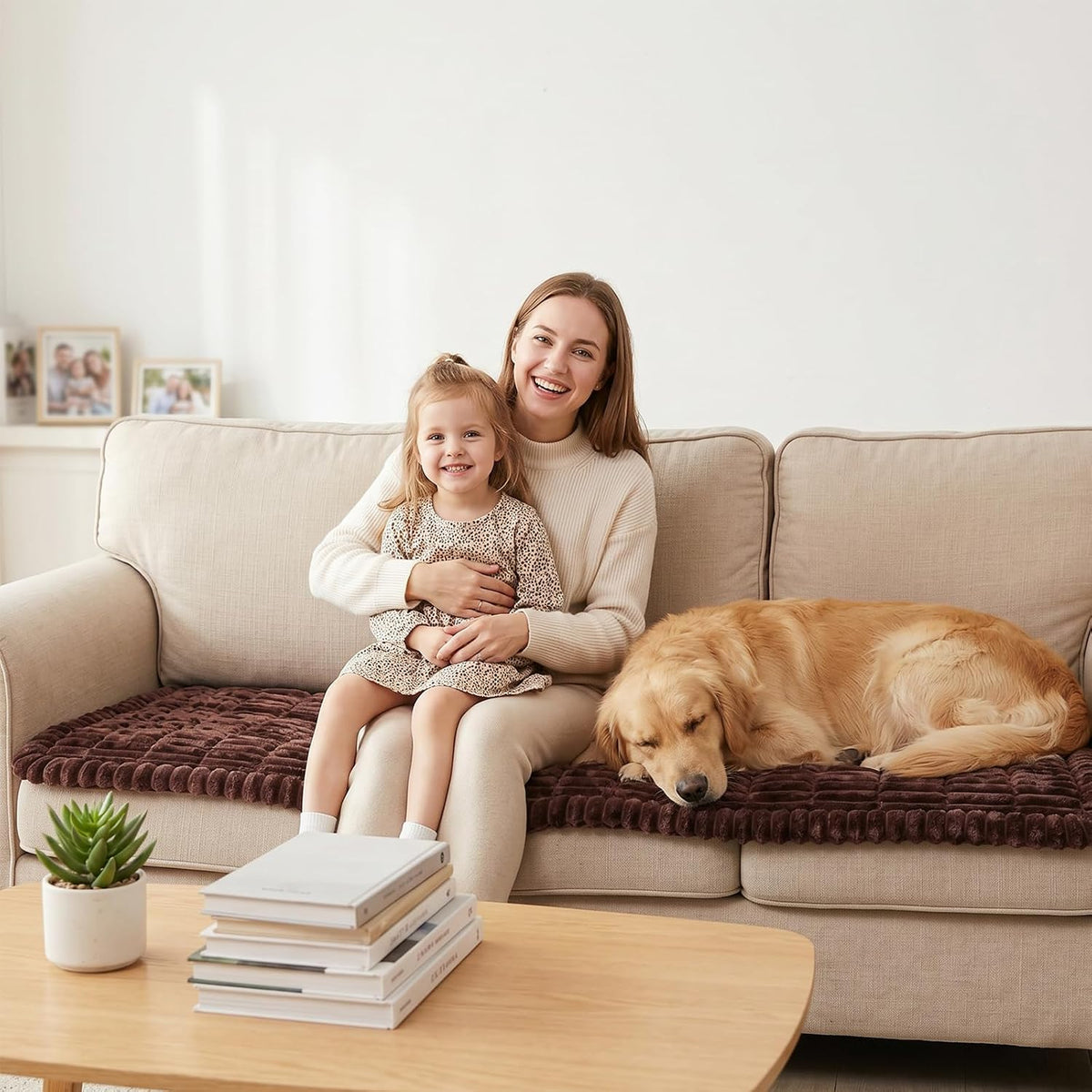 Waterproof Flannel Dog Couch Cover, 27.6" x 59", Light Gray