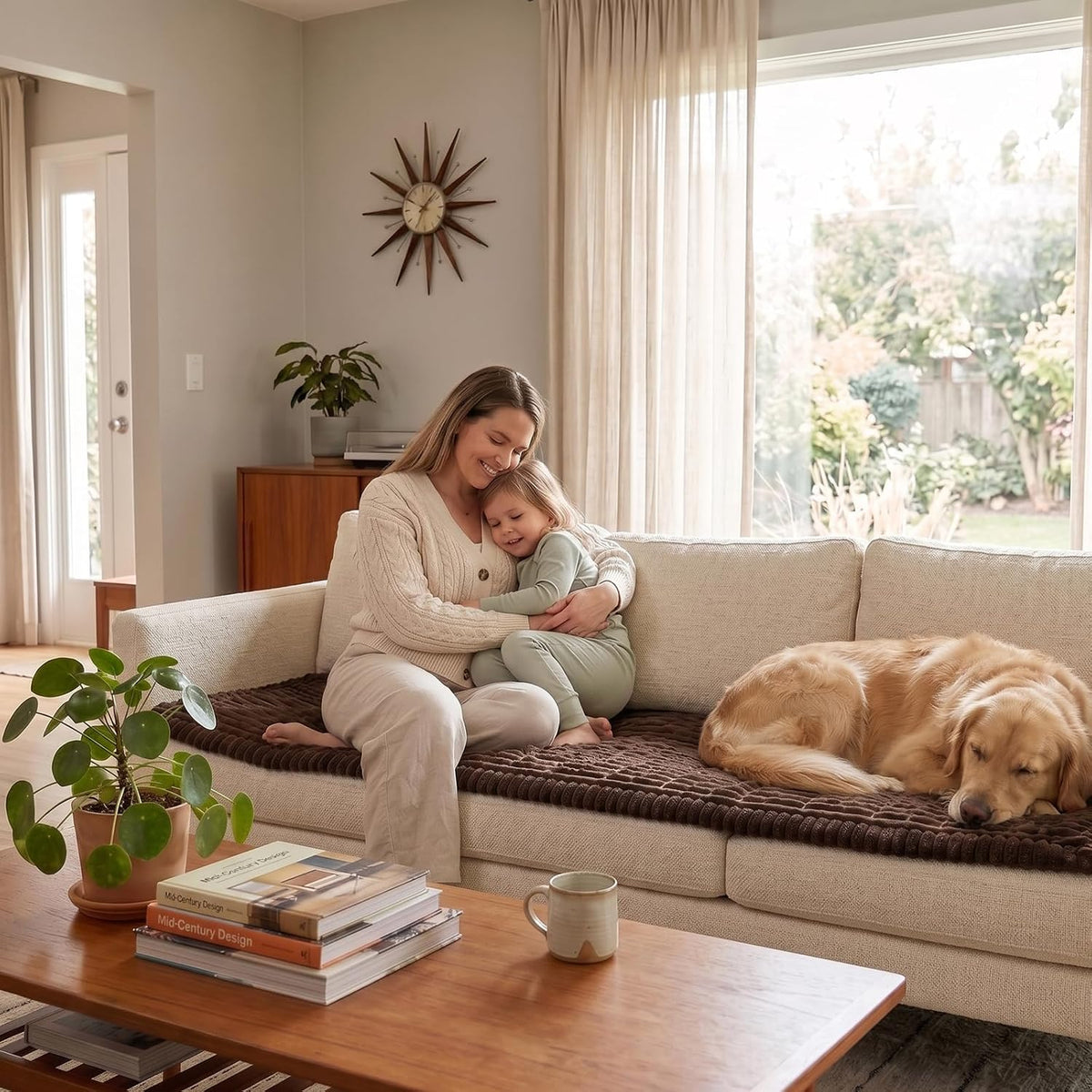 Waterproof Flannel Dog Couch Cover, 27.6" x 59", Light Gray