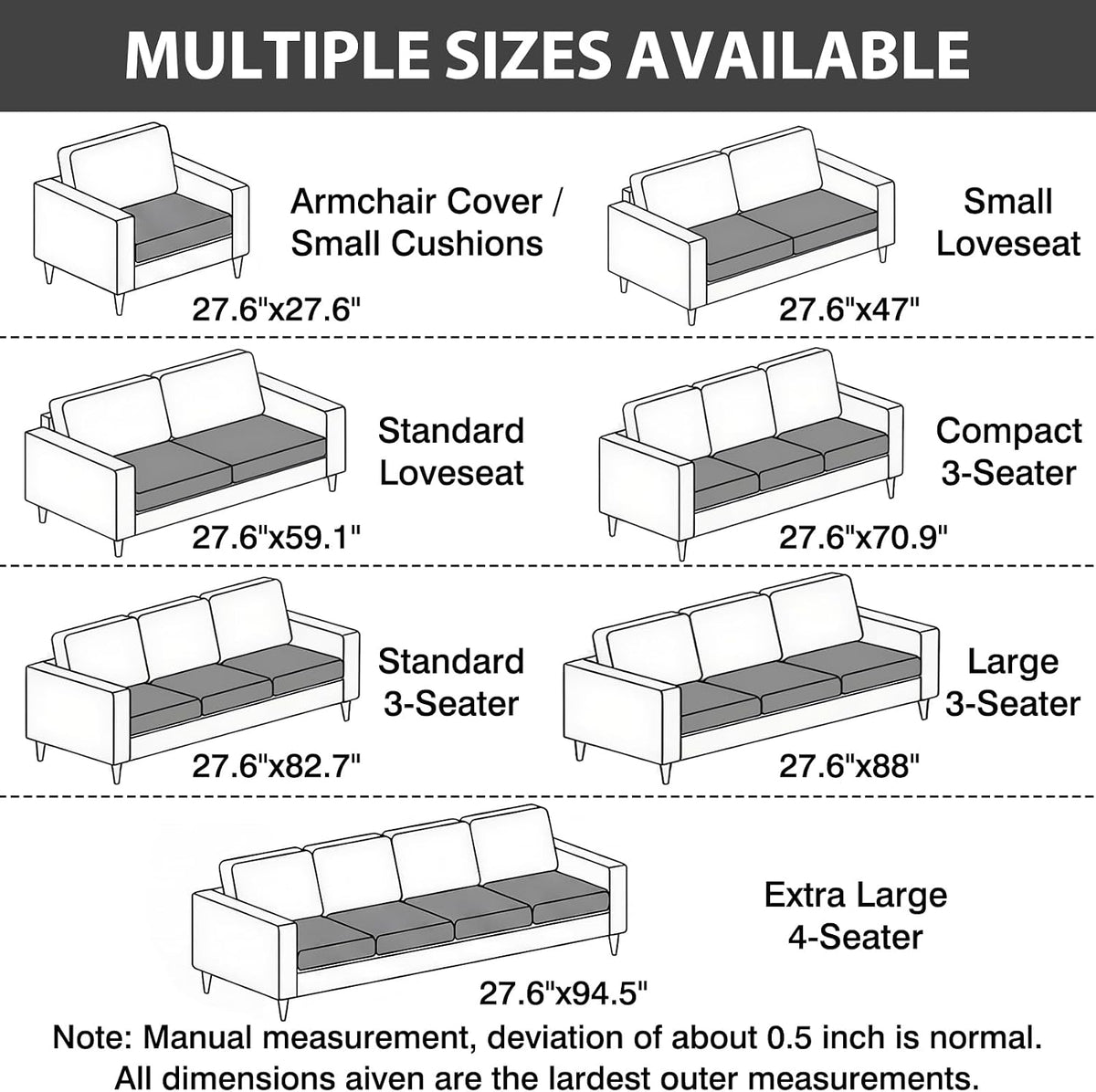 Waterproof Flannel Dog Couch Cover, 27.6" x 59", Light Gray