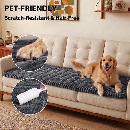 Waterproof Flannel Dog Couch Cover, 27.6" x 59", Light Gray