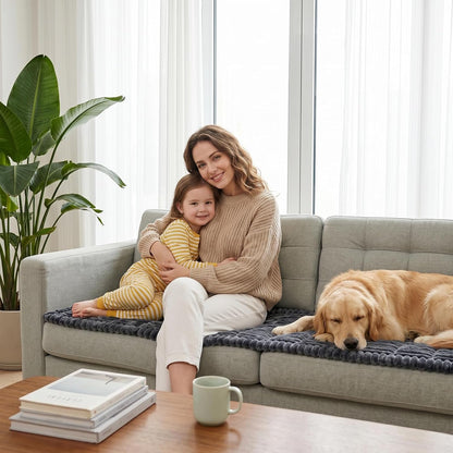 Waterproof Flannel Dog Couch Cover, 27.6" x 59", Light Gray