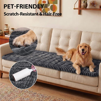Waterproof Flannel Dog Couch Cover, 27.6" x 59", Light Gray