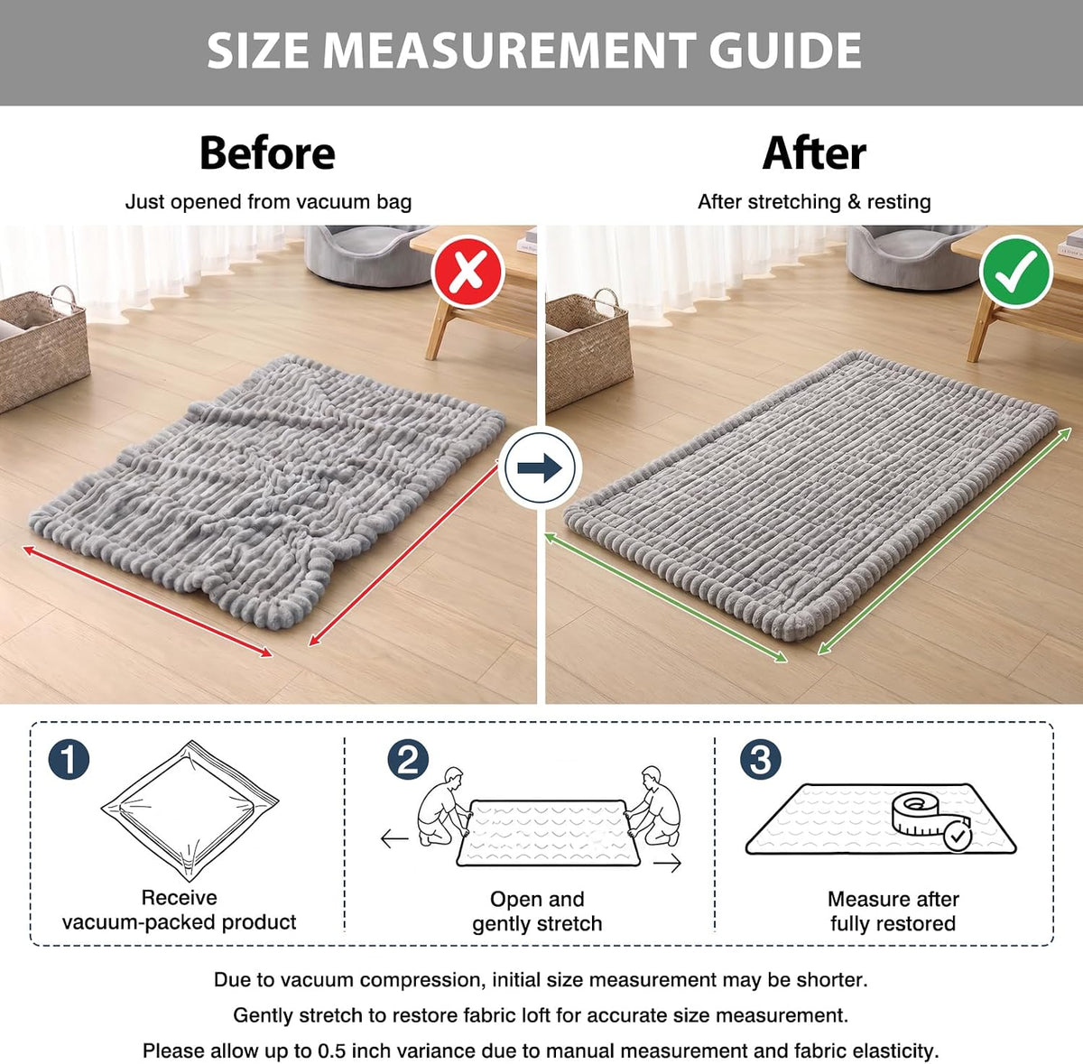 Waterproof Flannel Dog Couch Cover, 27.6" x 59", Light Gray