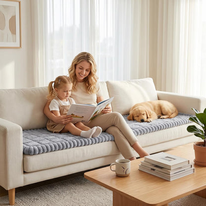 Waterproof Flannel Dog Couch Cover, 27.6" x 59", Light Gray