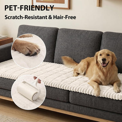 Waterproof Flannel Dog Couch Cover, 27.6" x 59", Light Gray