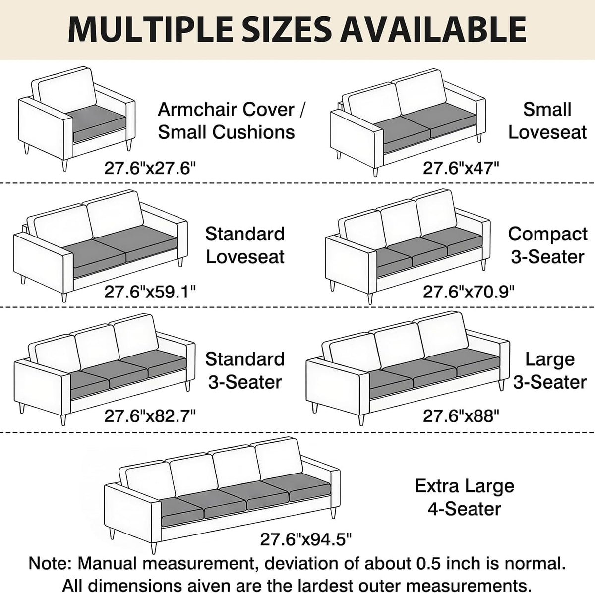 Waterproof Flannel Dog Couch Cover, 27.6" x 59", Light Gray
