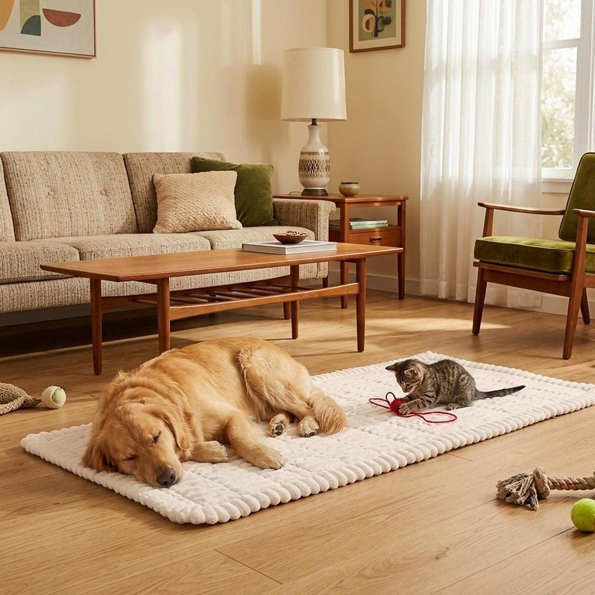 Waterproof Flannel Dog Couch Cover, 27.6" x 59", Light Gray