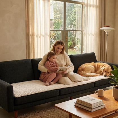 Waterproof Flannel Dog Couch Cover, 27.6" x 59", Light Gray