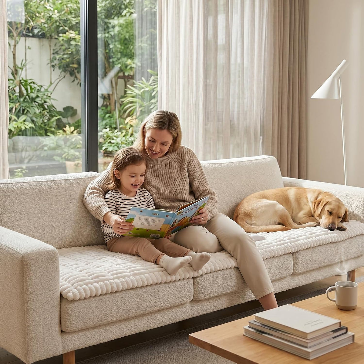 Waterproof Flannel Dog Couch Cover, 27.6" x 59", Light Gray