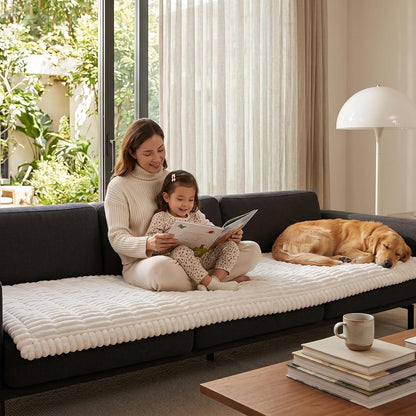Waterproof Flannel Dog Couch Cover, 27.6" x 59", Light Gray