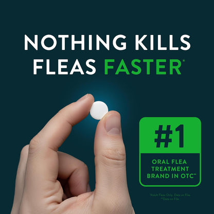 for Dogs (nitenpyram), Fast-Acting Oral Flea Treatment for Dogs Over 25+ lbs, Vet-Recommended Flea Medication Tablets Start Killing in 30 Minutes, 6 Doses