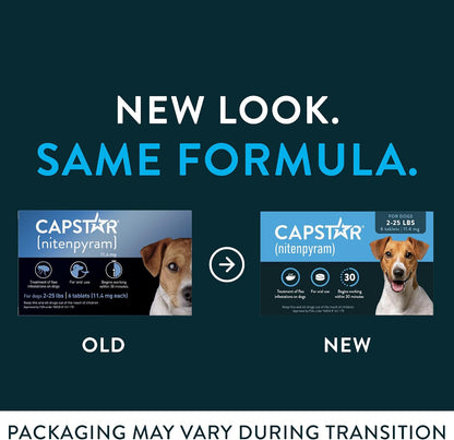 for Dogs (nitenpyram), Fast-Acting Oral Flea Treatment for Dogs Over 25+ lbs, Vet-Recommended Flea Medication Tablets Start Killing in 30 Minutes, 6 Doses