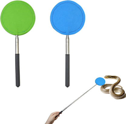 2 Pack Snake Training Target Stick Telescoping Reptile Target for Snake Enrichment, Gentle Handling & Interactive Training