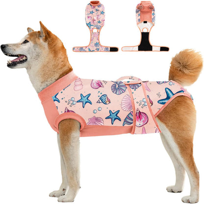 Recovery Suit for Dogs Cats,Female Male Dog Onesie for Spay Neuter,Substitute E-Collar & Cone,Anti-Licking Breathable Onesie for Small Medium Large Dogs Cats (Fish,XL)