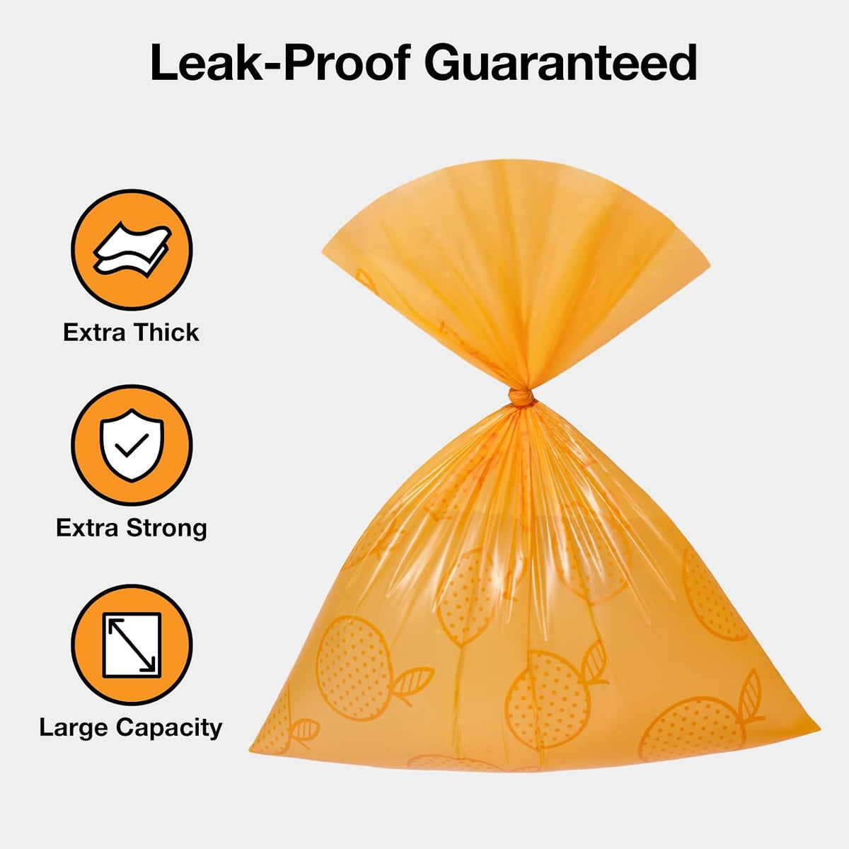 Dog Poop Bag Dispenser with Citrus Scented Waste Bags, 105 Counts