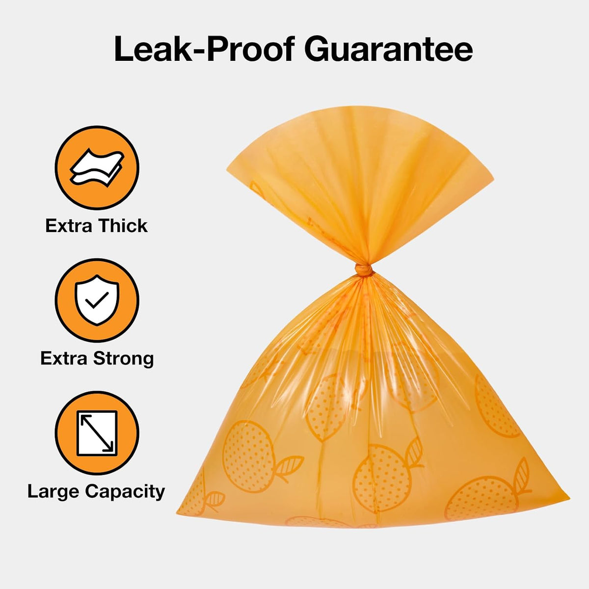 Dog Poop Bag Dispenser with Citrus Scented Waste Bags, 105 Counts