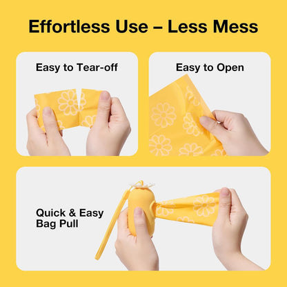 Dog Poop Bag Dispenser with Citrus Scented Waste Bags, 105 Counts