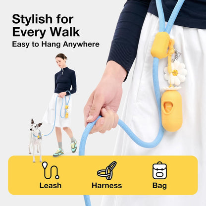 Dog Poop Bag Dispenser with Citrus Scented Waste Bags, 105 Counts