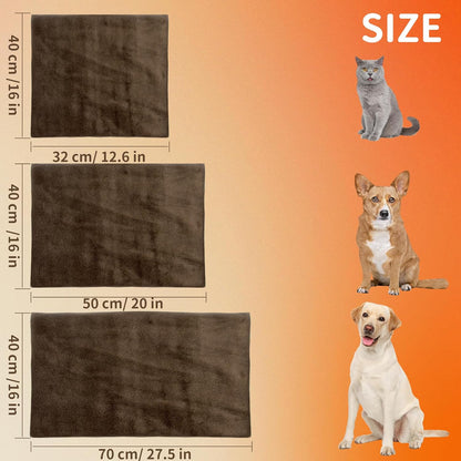 Pet Heating Pad with Timer, Adjustable Temperature, Waterproof, Chew Resistant Cord, Auto Power-Off, Electric Indoor Heated Mat for Dogs and Cats