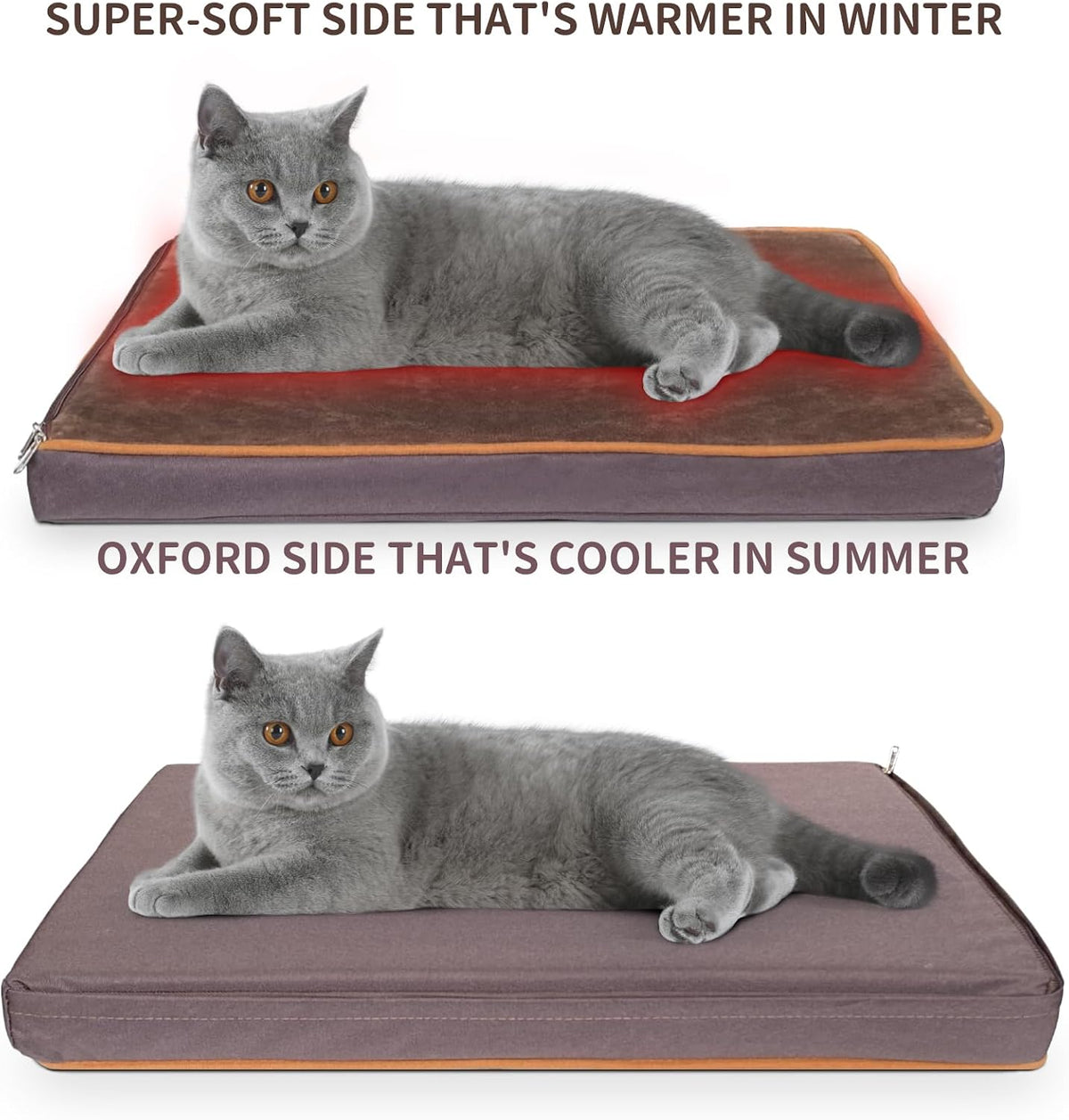 Pet Heating Pad with Timer, Adjustable Temperature, Waterproof, Chew Resistant Cord, Auto Power-Off, Electric Indoor Heated Mat for Dogs and Cats