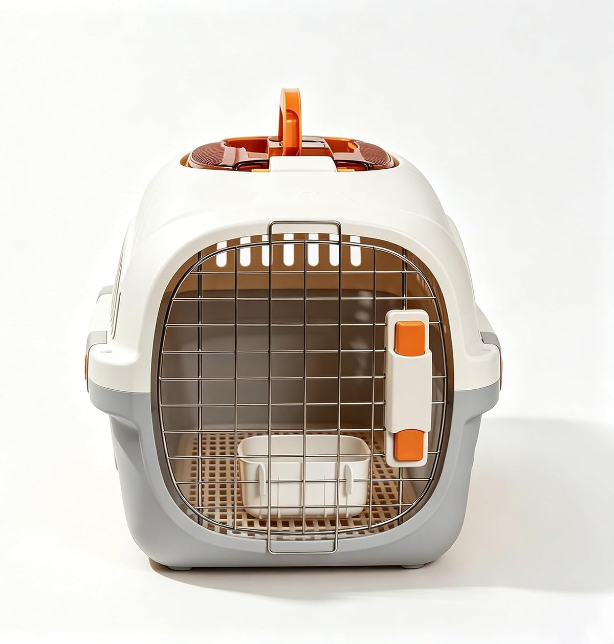 Cat Carrier Airline Approved, Portable Pet Travel Crate with Anti-Stress Design for Cats & Small Dogs, Car Safe Kennel with Top Window (Yellow)