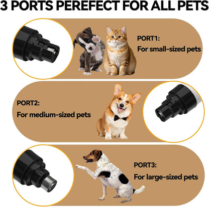 Silent Pet Nail Grinder for Dogs & Cats, 3 Grinding Heads