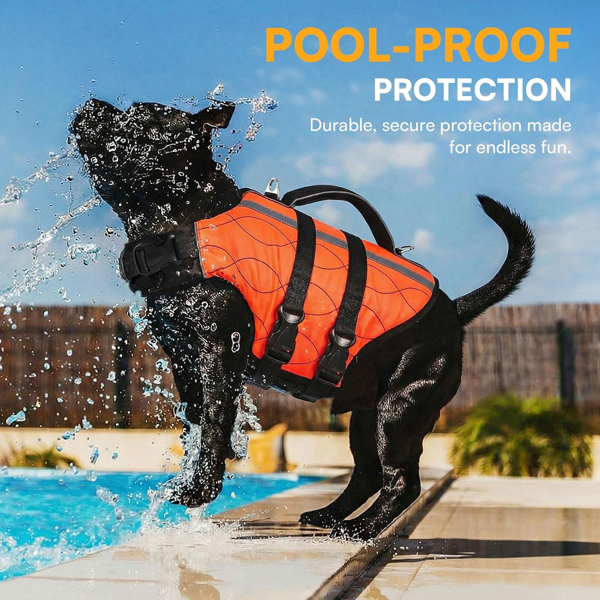 Dog Life Jacket Large,High Flotation Dog Life Vest for Swimming Boating,Adjustable Ripstop Pet Lifesaver for Large Dogs,Reflective Safety Dogs Swimming Vest with Rescue Handle(Green,L)