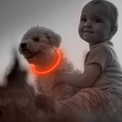 Light Up Dog Collar (Green 70cm)