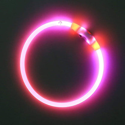 Light Up Dog Collar (Green 70cm)