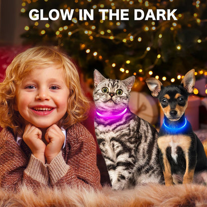 Light Up Dog Collar (Green 70cm)