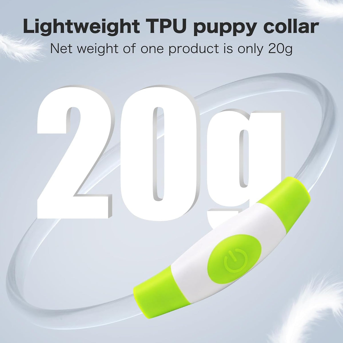 Light Up Dog Collar (Green 70cm)