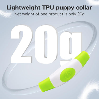 Light Up Dog Collar (Green 70cm)