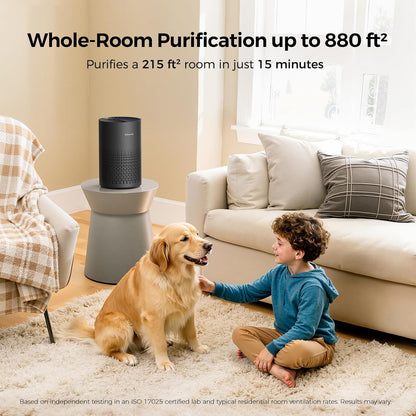 Air Purifiers for Bedroom, Covers Up to 880 Sq Ft, PX500 Black