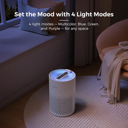 Air Purifiers for Bedroom, Covers Up to 880 Sq Ft, PX500 Black