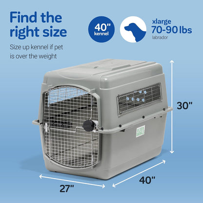 Sky Kennel for Air Travel, 21in Dog Crate for Pets up to 15lbs