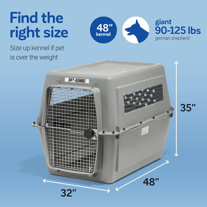 Sky Kennel for Air Travel, 21in Dog Crate for Pets up to 15lbs
