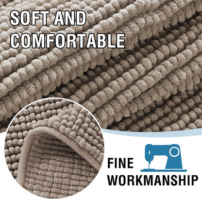 Plush Chenille Dog Bed Cover Thick Soft Sofa Cover for 3 Cushion Couch Anti Slip Couch Cover Furniture Protector for Dog, Pet, Cat (35" x 82", Ivory)