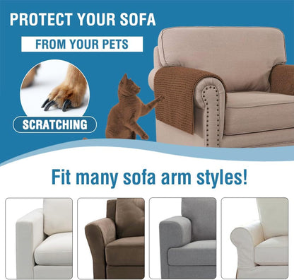 Plush Chenille Dog Bed Cover Thick Soft Sofa Cover for 3 Cushion Couch Anti Slip Couch Cover Furniture Protector for Dog, Pet, Cat (35" x 82", Ivory)