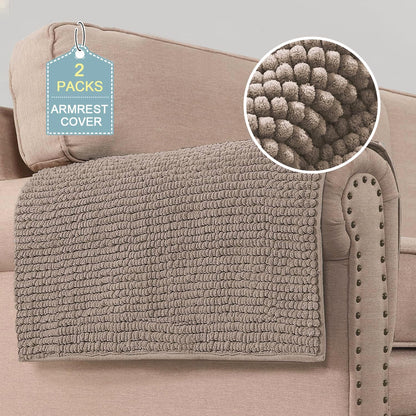 Plush Chenille Dog Bed Cover Thick Soft Sofa Cover for 3 Cushion Couch Anti Slip Couch Cover Furniture Protector for Dog, Pet, Cat (35" x 82", Ivory)