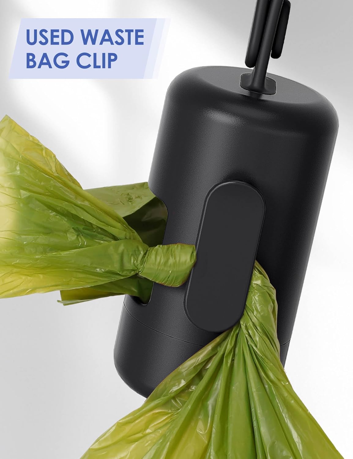 Dog Poop Bag Holder with Convenient Hook for Waste Bags(Hot Pink)