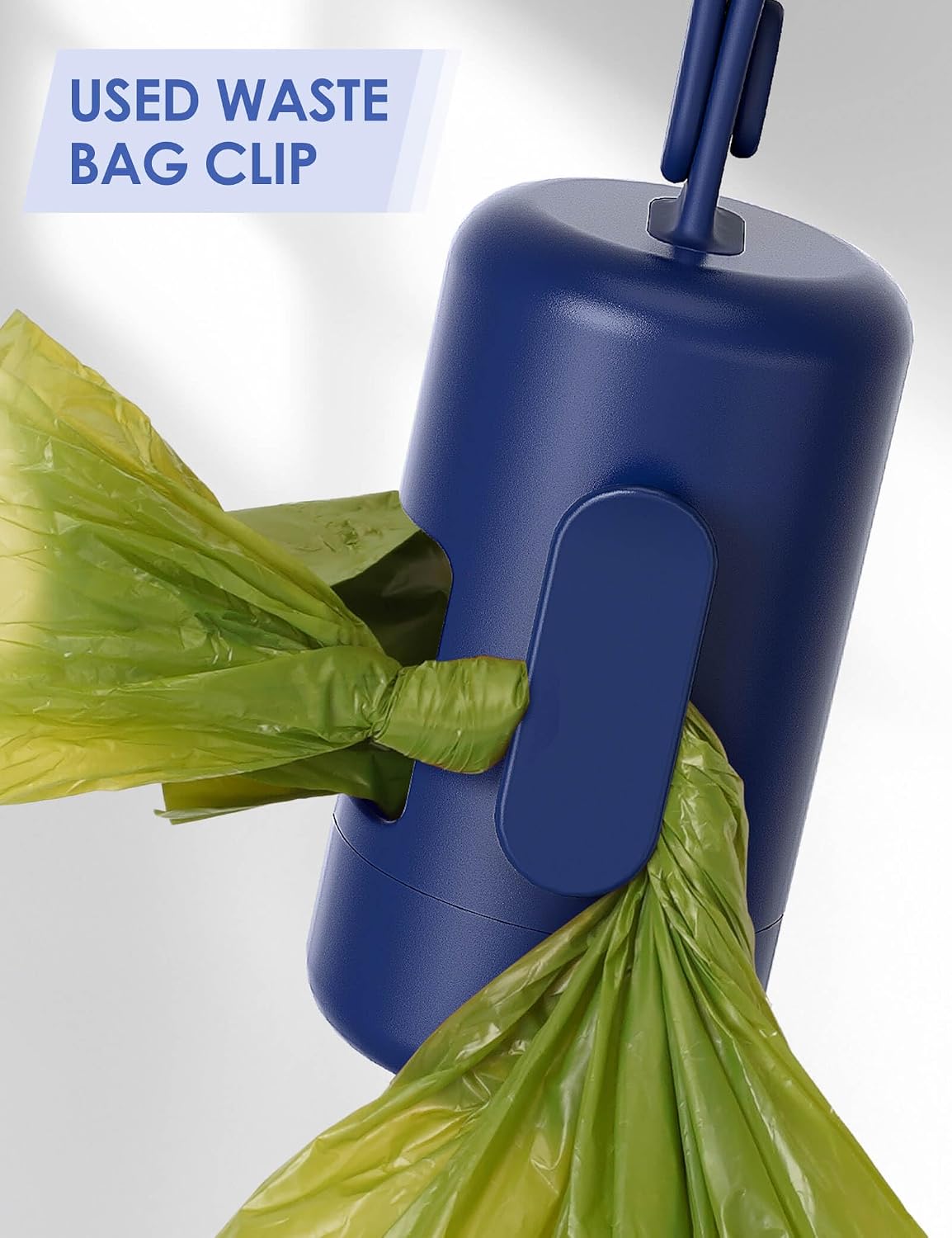 Dog Poop Bag Holder with Convenient Hook for Waste Bags(Hot Pink)