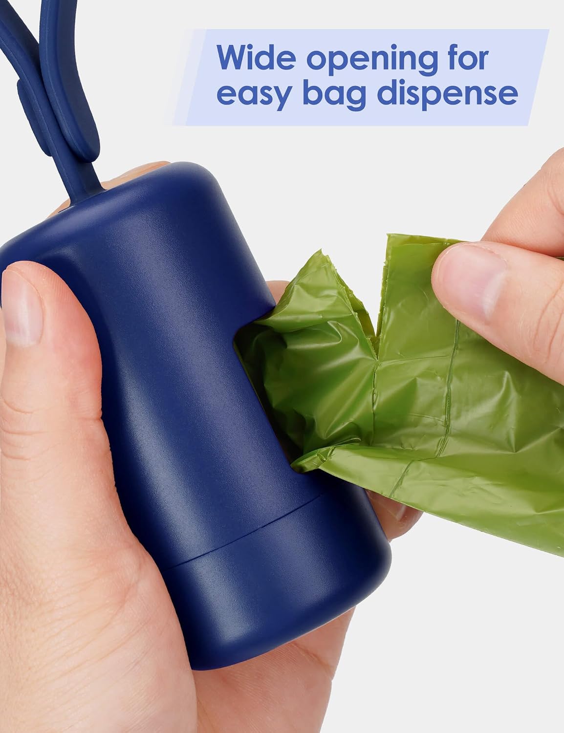 Dog Poop Bag Holder with Convenient Hook for Waste Bags(Hot Pink)